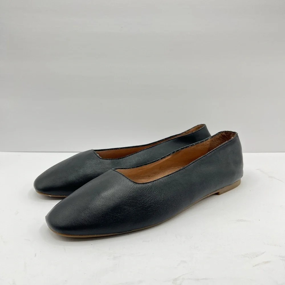 Madewell Women’s Size 10 “The Cory” Black Ballet Flats Casual Work